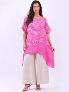 Tunic 1: The Cottage Collection | Pink - Gretchen Floral Cotton Tunic