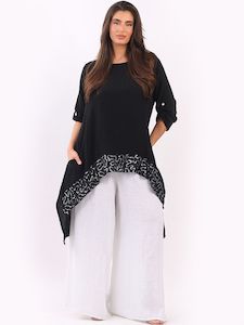 Tunic 1: The Cottage Collection | Black Caprice Sequin Tunic Dress