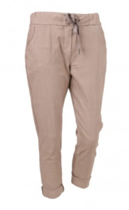 The Cottage Collection | Camel Plain Stretchable Trouser