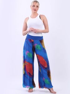 Silk: The Cottage Collection | Blue - Renee Silk Pants