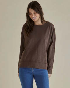 Betty Basics: Betty Basics | Roxette Tee - Chocolate