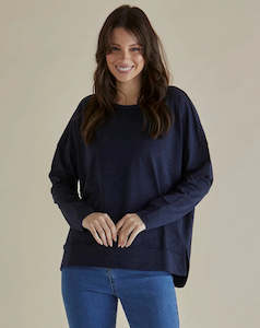 Betty Basics | Roxette Tee - Dark Blue