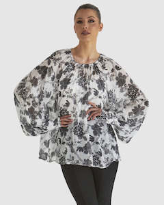 Fate Becker: Fate + Becker | Say So Top - White Floral