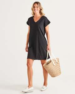 Betty Basics | Black Zena T-Shirt Dress