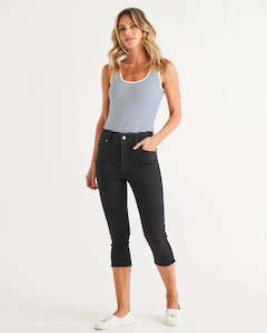 Jeans 1: Betty Basics | Black - Camila Crop Jeans