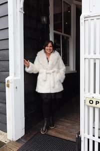 All Jackets Coats: The Cottage Collection | Bowie Faux Fur Coat - White