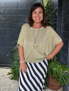 Fate & Becker | Corsica Knit Top - Gold