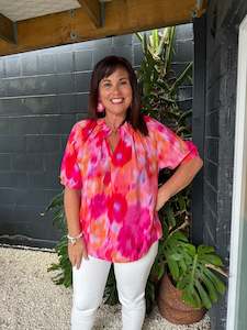 Betty Basics | Joanne Blouse - Floral Abstract