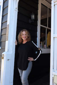 Love & Pebbles - Junee Banded Star Tee - Black