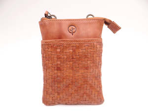 Second Nature 1: Second Nature | Small Woven Cross Body - Tan