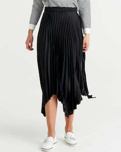 Betty Basics | Black Louis Pleated Skirt
