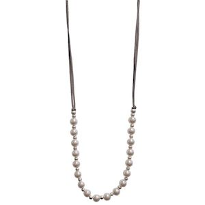 Silver Necklaces: The Cottage Collection | Kleya Necklace - Grey