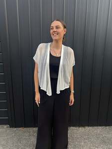 Basics: The Cottage Collection | Sheer Cardi - White