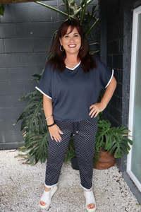 Betty Basics | Kenzie Jogger - Polka Dot
