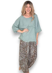 Helga May | Sage La Mer Fray Tunic