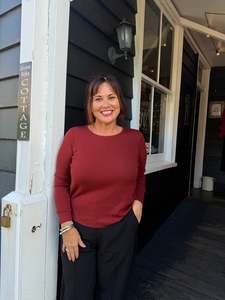 Tops 1: The Cottage Collection | Bex Top - Ruby Red