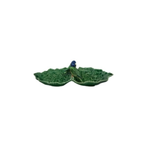 Double Leaf with Blue Birds