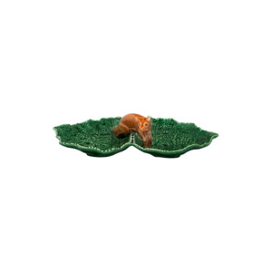 Green Double Leaf with Fox