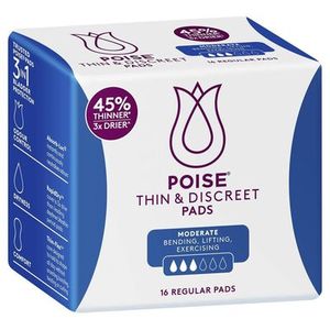 Poise Thin & Discreet Regular Pads