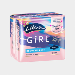 Products: Libra Girl Day Pads with Wings