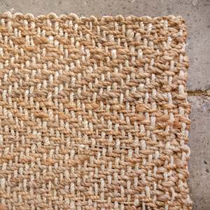 Jute: Chunky Herringbone Weave Jute Mats