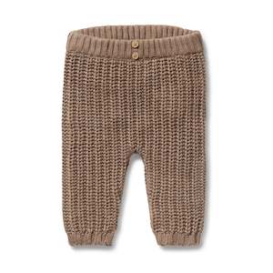 Baby Accessories: Wilson & Frenchy -Organic Knitted Legging - Coco Speckle