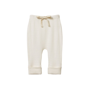 Nature Baby - Drawstring Pants Pointelle - Natural
