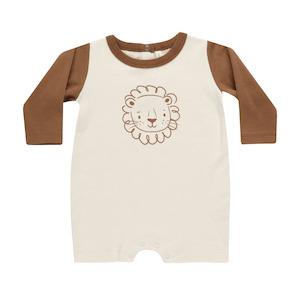 Childrens Clothing Sale: Quincy Mae - Long Sleeve Romper - Lion