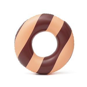 Sale: Pool Buoy - Medium Ring - Wine and Peach Candy Cane