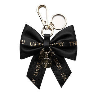 Gift Ideas: SABEN- Ribbon Charm Keyring- Black