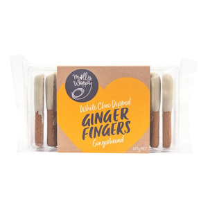 Pantry: Ginger Fingers - White Choc Dipped