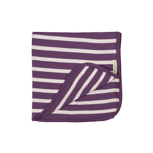 Merino/Organic Cotton Swaddle/Blanket- Twilight Stripe