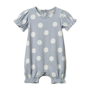 Nature Baby - Bubbles Suit - Flossie Polka Dot Print