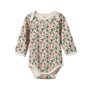 Childrens Clothing Sale: Nature Baby - Long Sleeve Bodysuit - Garland Print