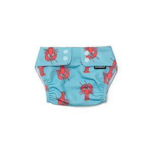 Crywolf Pretty Brave: Crywolf - Reusable Swim Nappy - Little Lobsters