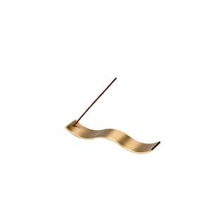 Gentle Habits: Brass Wave Incense Holder