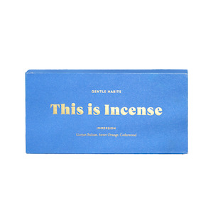 This Is Incense. IMMERSION