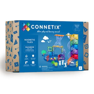 Connetix Tiles: Connetix Tiles - Rainbow Ball Run - Expansion Pack 66pc