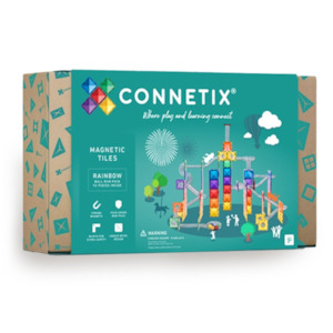 Connetix Tiles - Rainbow Ball Run Pack 92 Pc