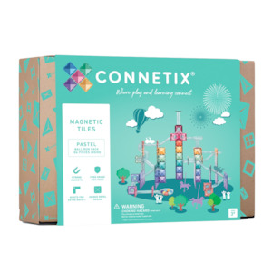 Connetix Tiles: Connetix Tiles - Pastel Ball Run Pack 106 Pc