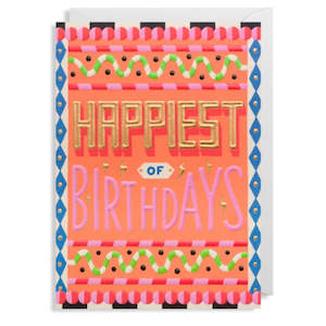 Cards: Happiest Of Birthdays - Card