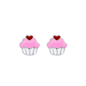 Silver Linings: Kids Earrings - Cupcake