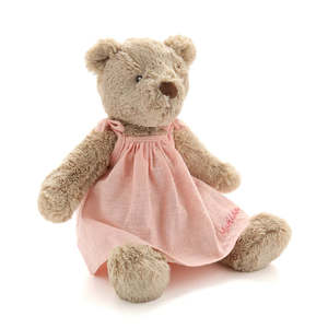 Toys: PERSONALISED- Mrs Honey Bear- Baby Pink