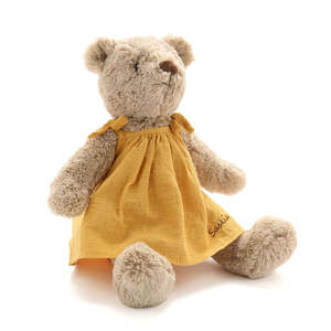 PERSONALISED- Mrs Honey Bear- Mustard