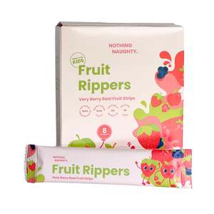 Snacks: Nothing Naughty - Fruit Rippers - Box of 8 - Very Berry