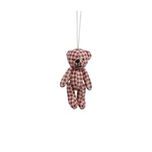 Whats New: Hanging Teddy Bear Red Gingham