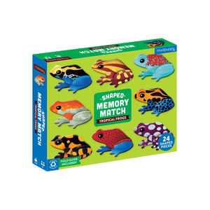 Tropical Frogs Shaped Memory Match