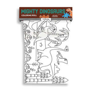 Mudpuppy: Mighty Dinosaurs Mini Colouring Roll