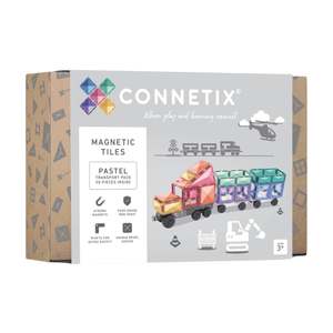 Connetix Tiles: Connetix Tiles - Pastel Transport Pack 50pc