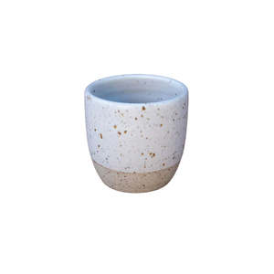 Homeware: Biddy Pots - Coffee Tumbler - White Speckle